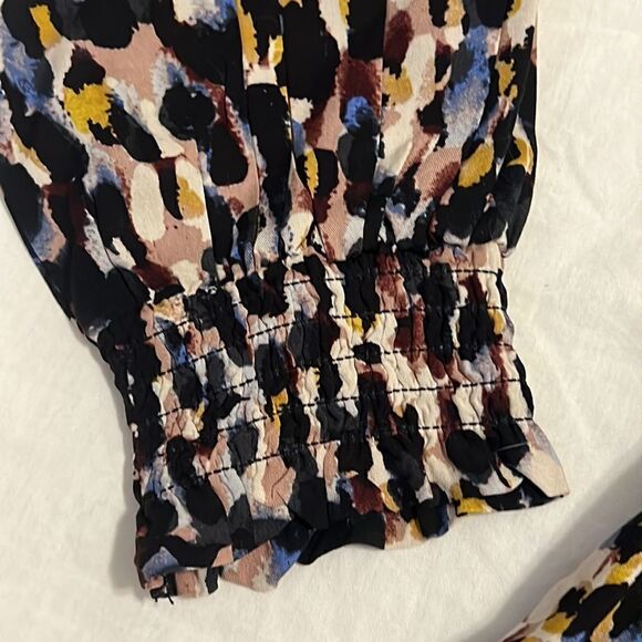 Beachlunchlounge Piper Ecovero Top Multicolored Abstract Blouse D35 - Picture 8 of 13